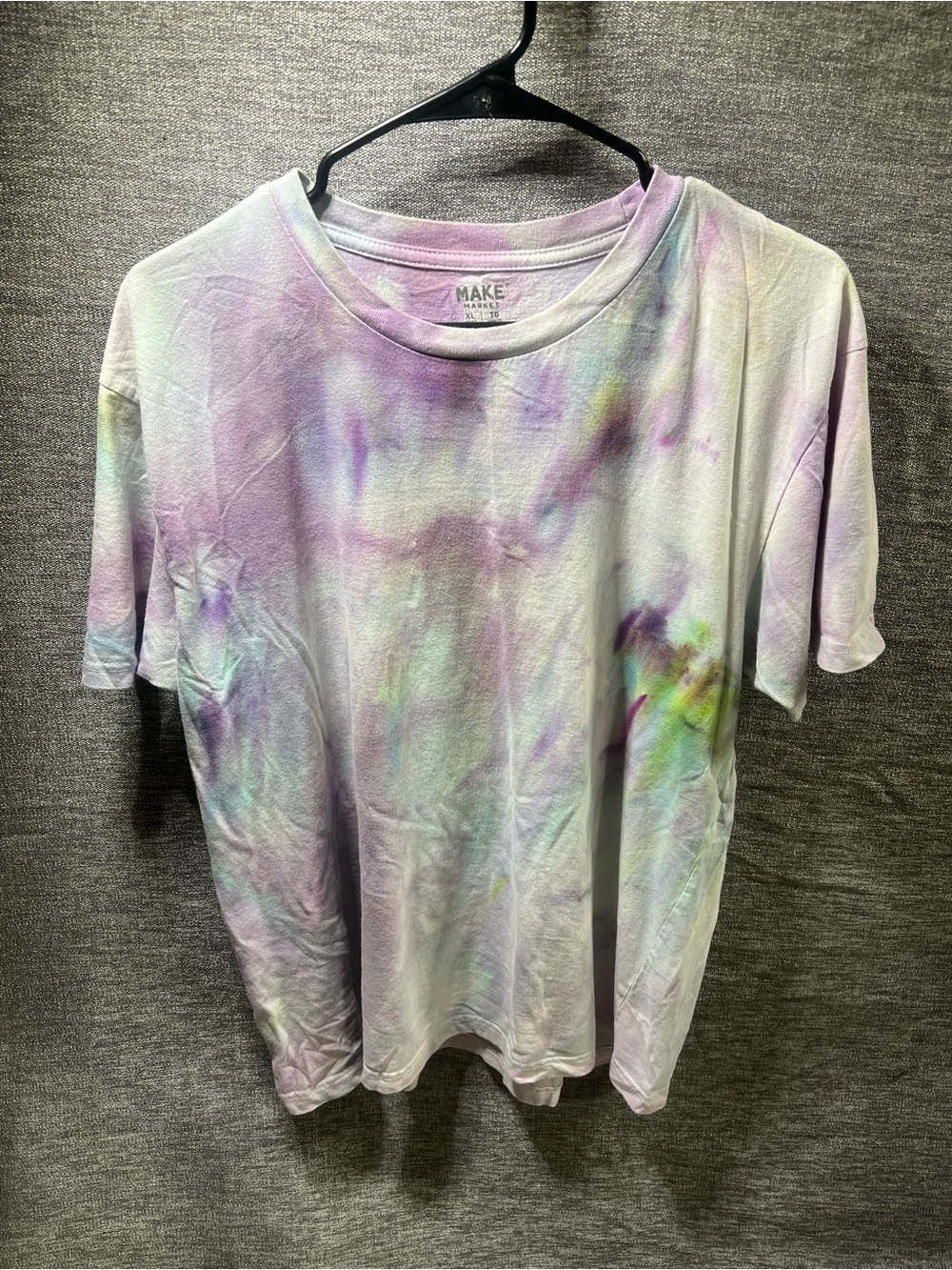 Makers Market Pastel Tie-Dye Short Sleeve Tee - Lavender, Mint, Sky Blue